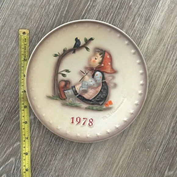 MJ Hummel annual plate 1978 vintage collectors plate - Picture 9 of 12